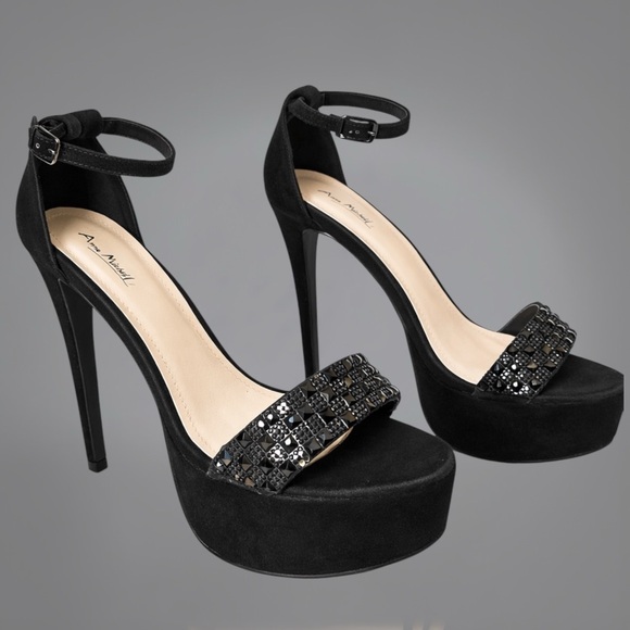 Anne Michelle “Flashback” Rhinestone Platform Heels - Picture 2 of 7